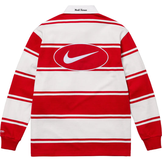 Supreme x Nike Stripe Rugby "Red"