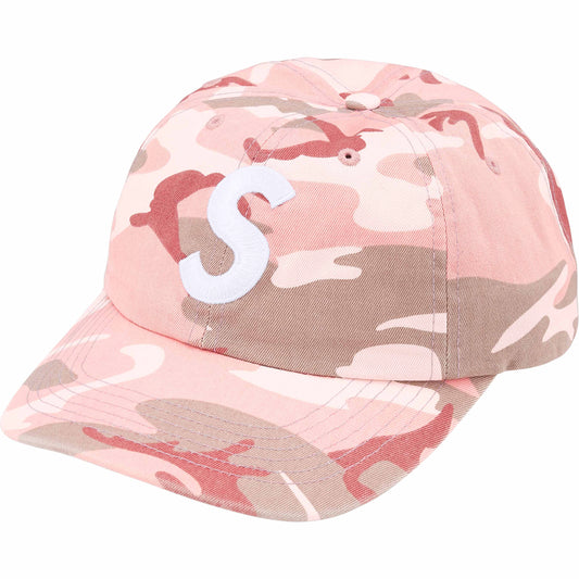 Supreme Pigment Coated S Logo 6-Panel "Pink Camo"