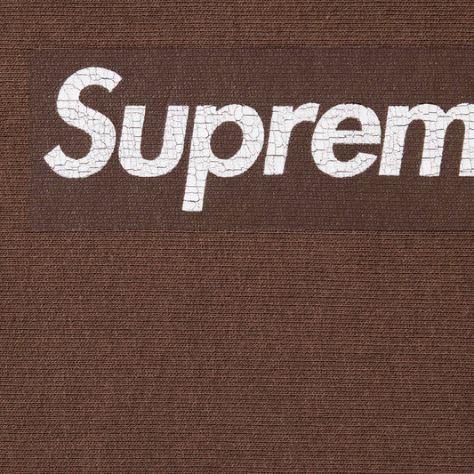 Supreme Washed Box Logo Crewneck "Brown"