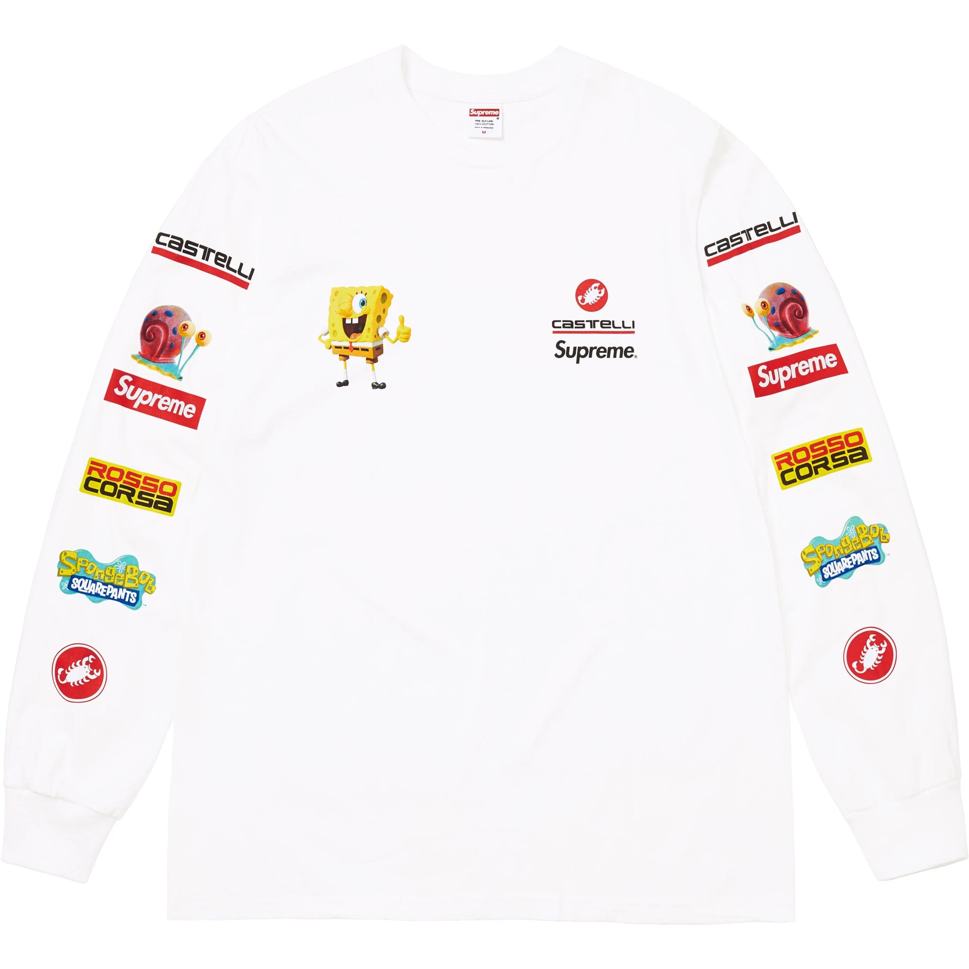 Supreme x SpongeBob SquarePants Castelli Racing L/S Tee