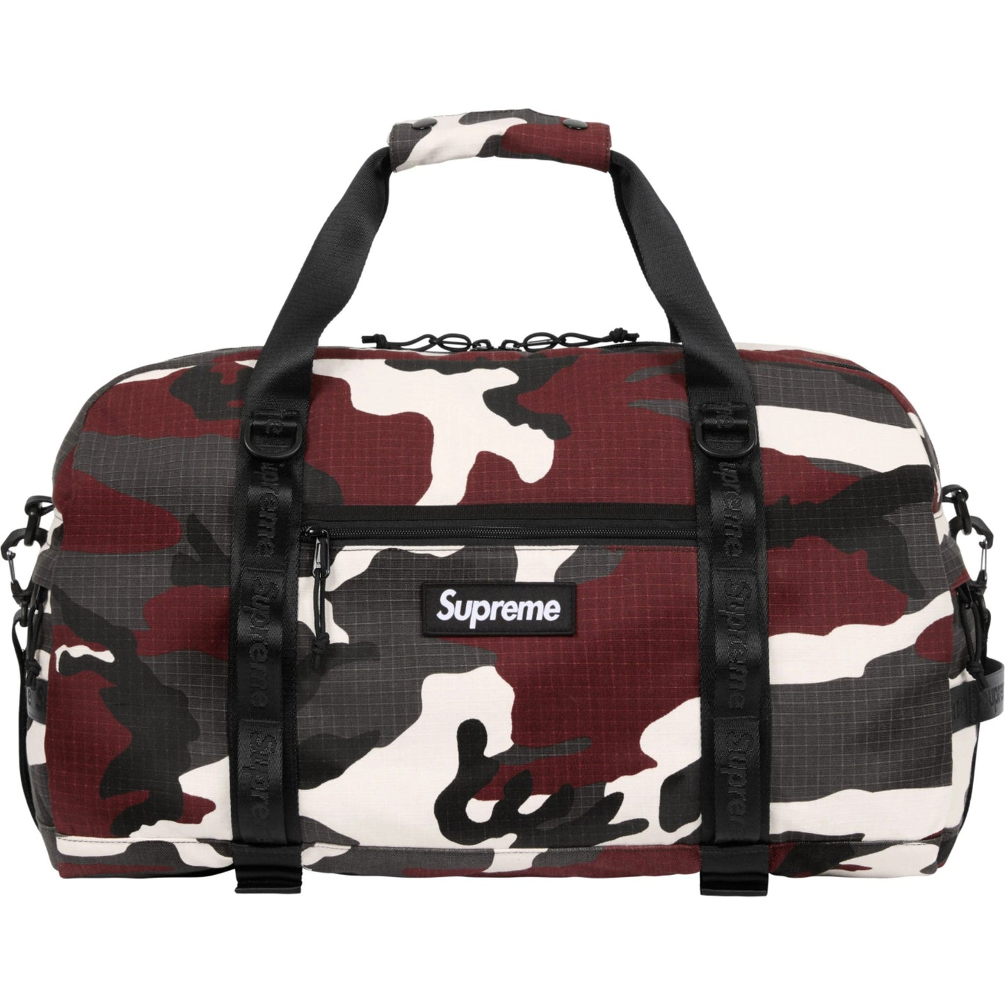 Supreme Duffle Bag "Red Camo"