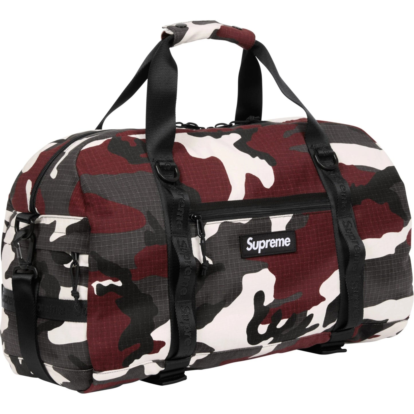 Supreme Duffle Bag "Red Camo"