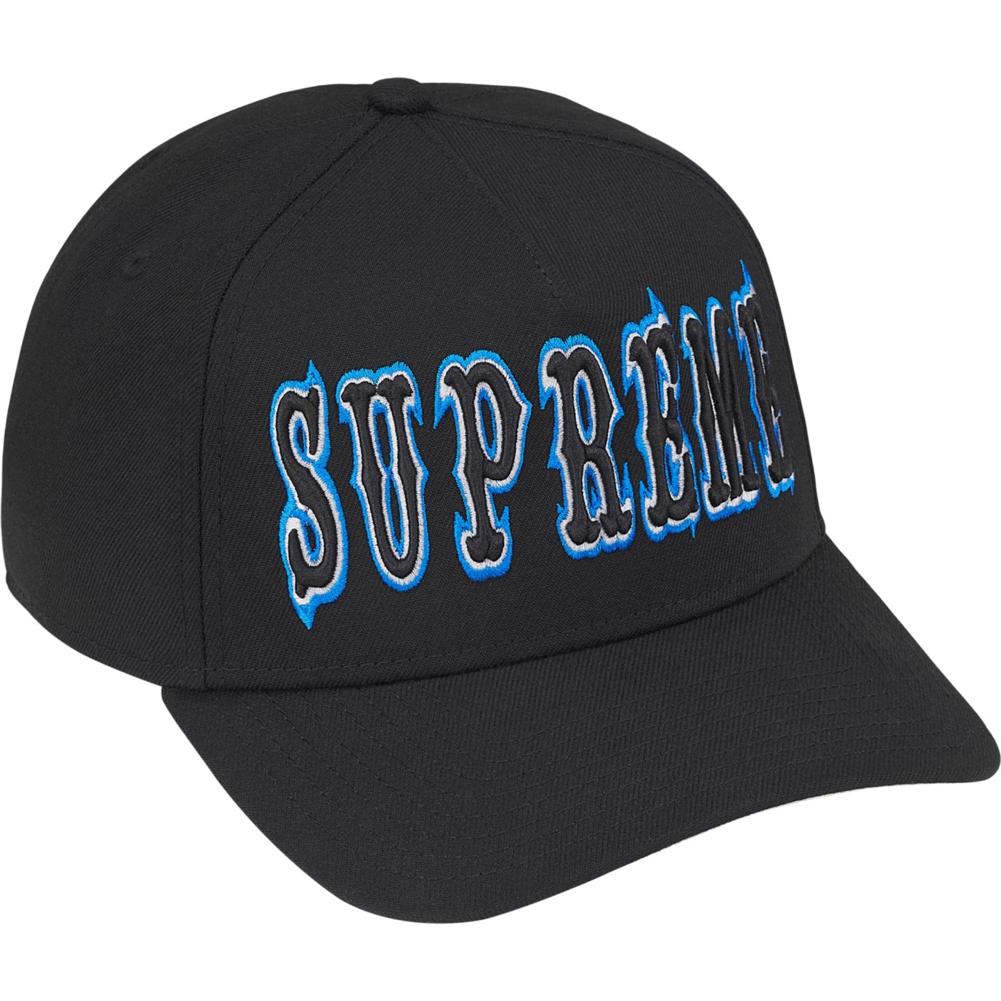 Supreme Gothic Outline Adjustable New Era "Black"