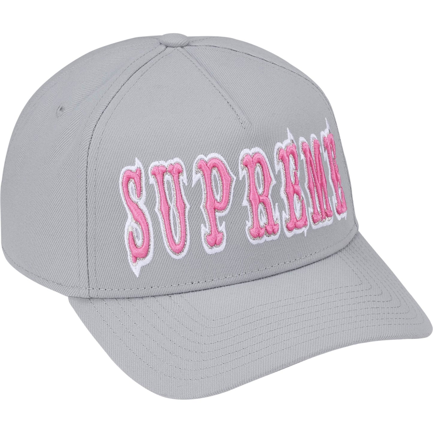 Supreme Gothic Outline Adjustable New Era "Grey"