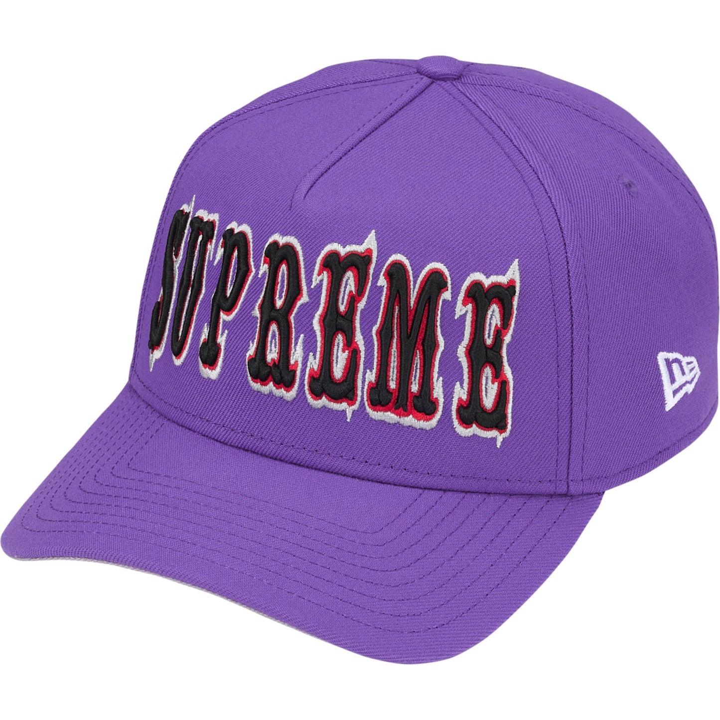 Supreme Gothic Outline Adjustable New Era "Purple"