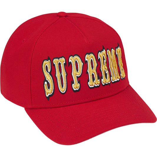 Supreme Gothic Outline Adjustable New Era "Red"