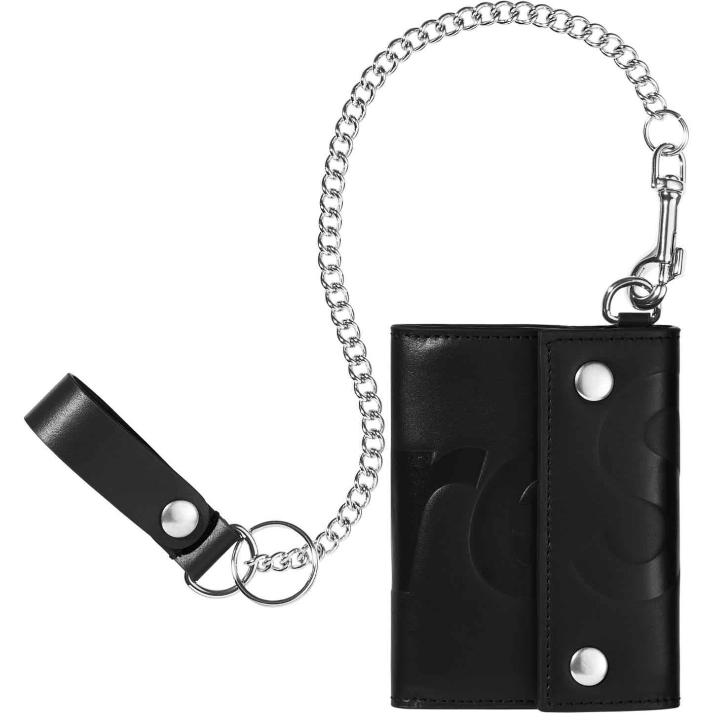 Supreme Leather Chain Wallet "Black"
