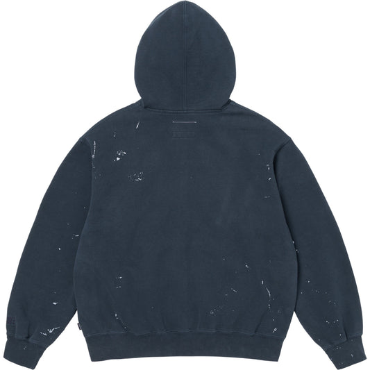 Supreme MM6 Maison Margiela Box Logo Zip Up Hooded Sweatshirt "Navy"