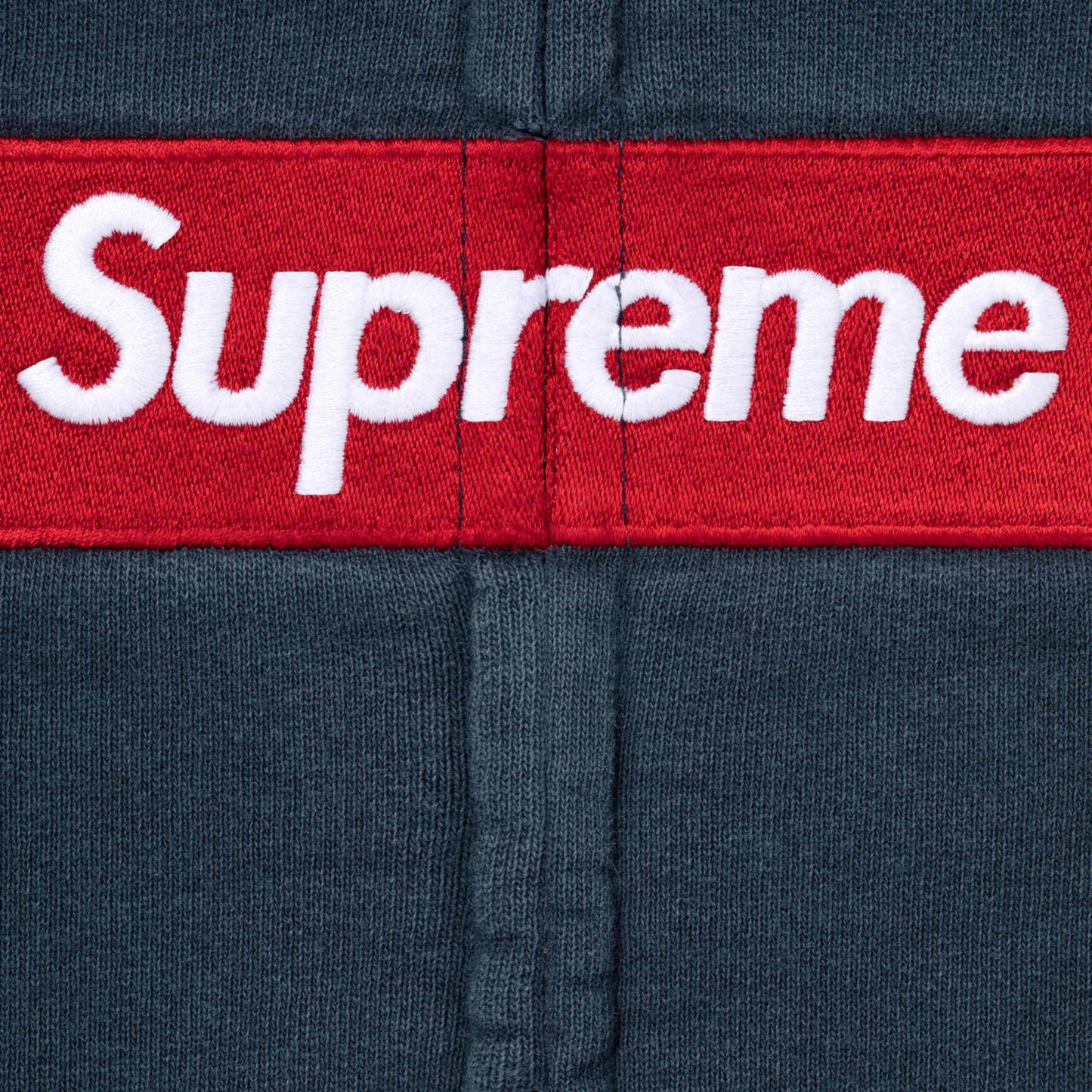 Supreme MM6 Maison Margiela Box Logo Zip Up Hooded Sweatshirt "Navy"