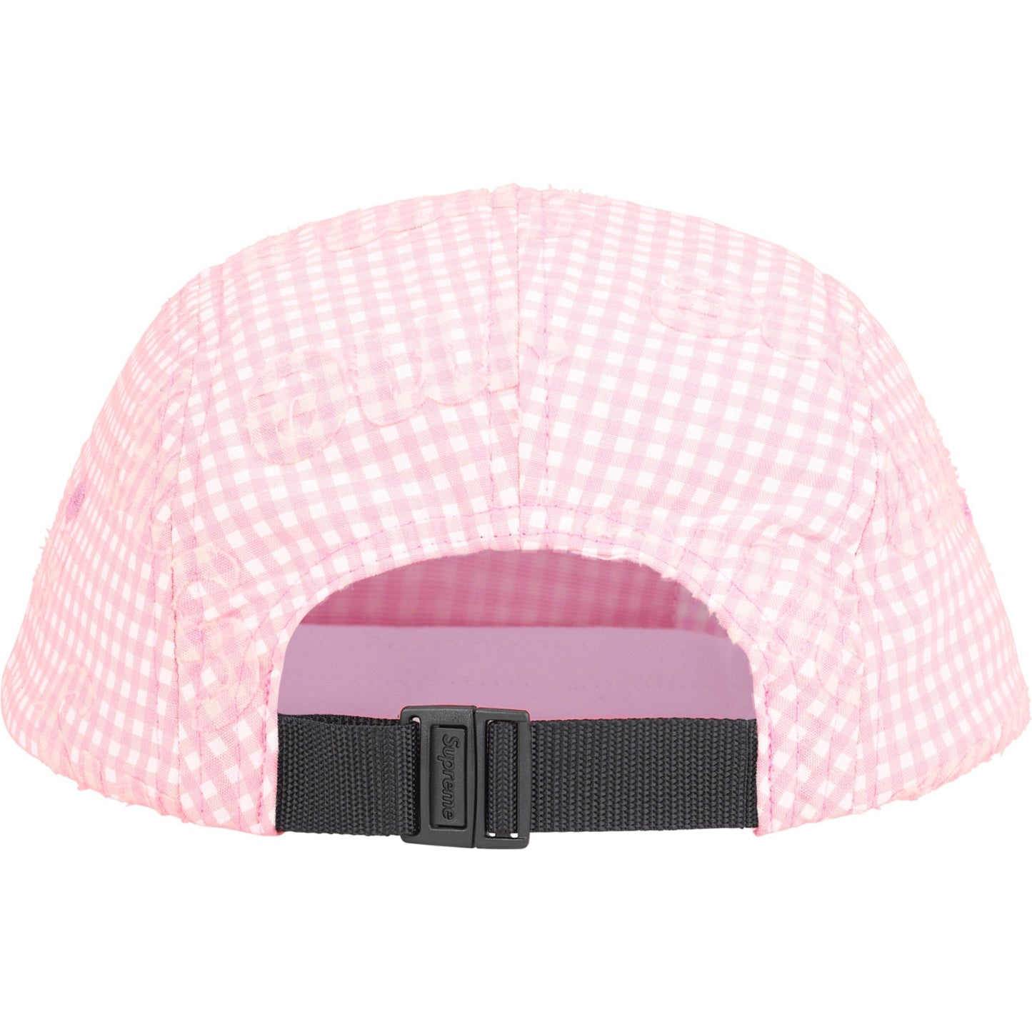 Supreme Monogram Gingham Camp Cap "Pink"