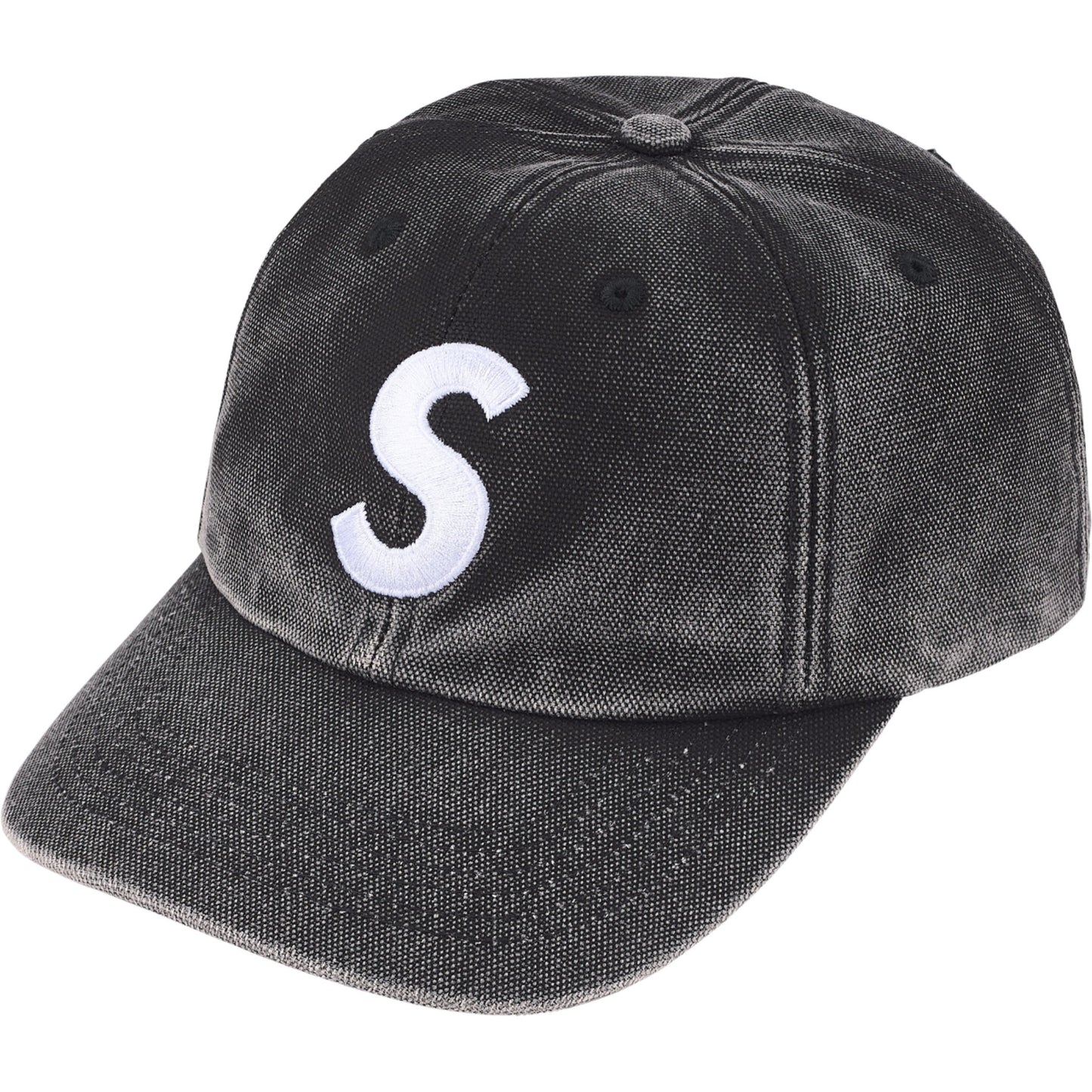 Supreme Pigment Coated S Logo 6-Panel "Black"