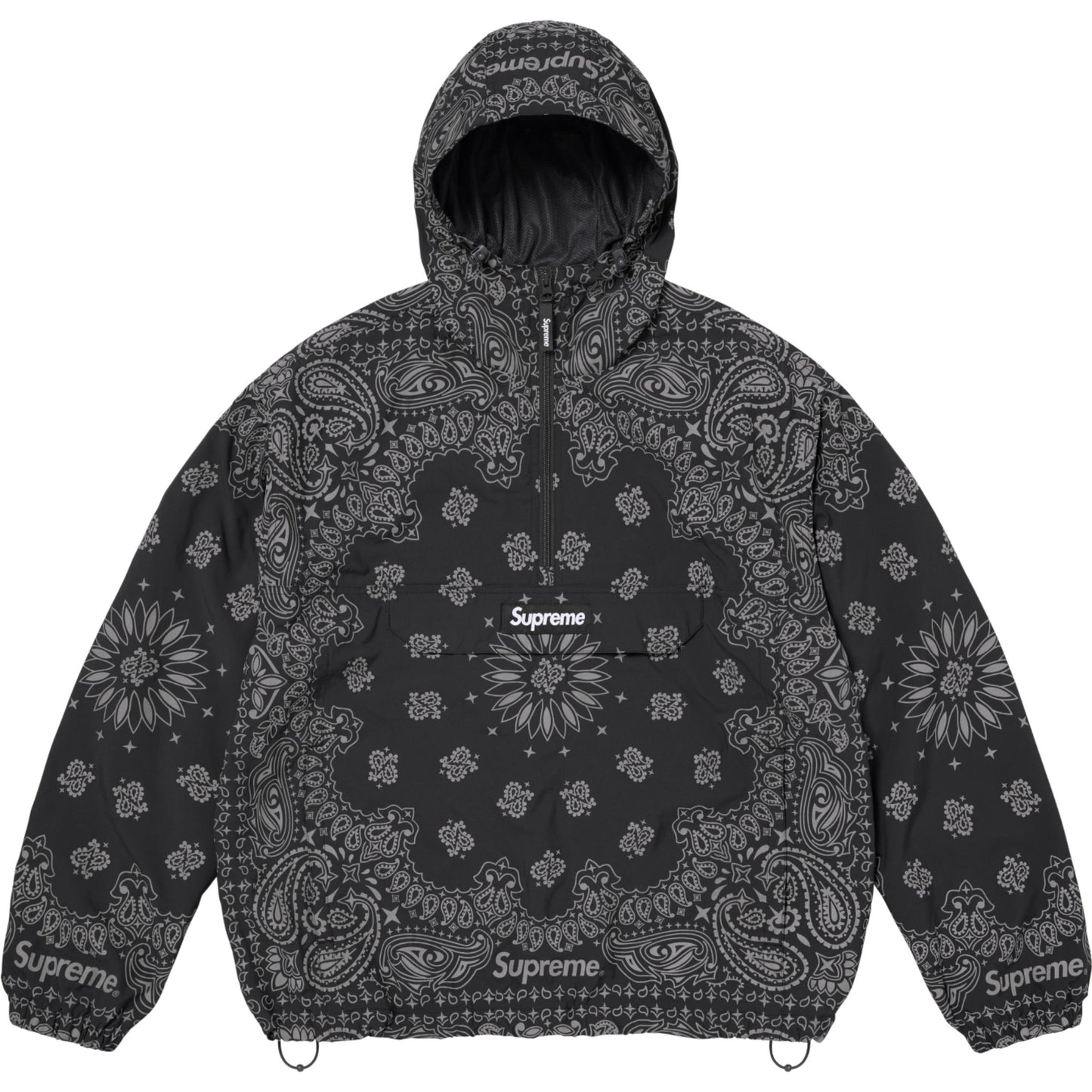 Supreme Reflective Bandana Anorak "Black"