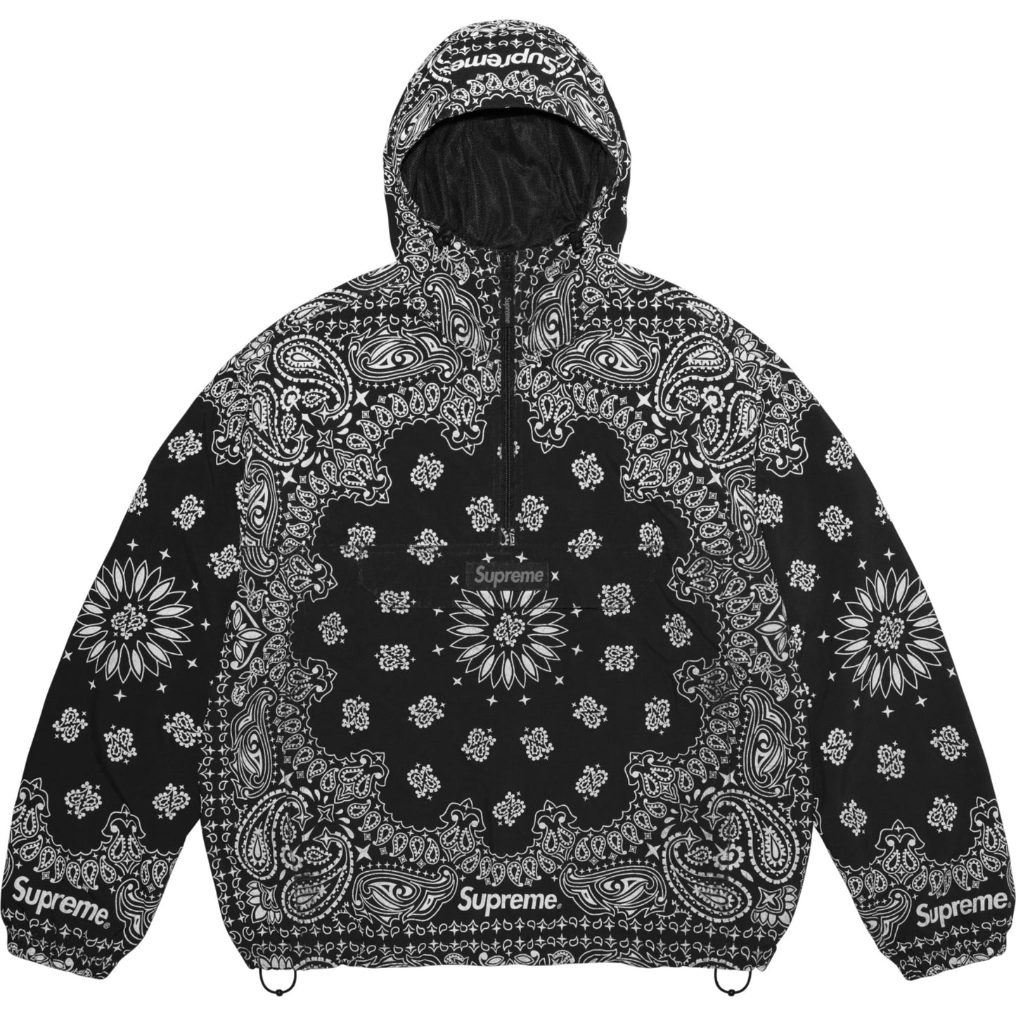 Supreme Reflective Bandana Anorak "Black"