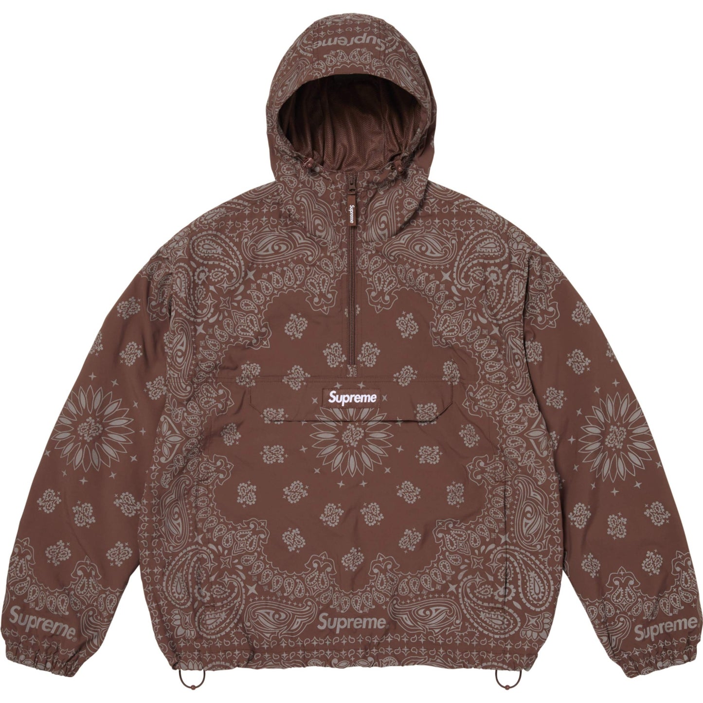 Supreme Reflective Bandana Anorak "Brown"