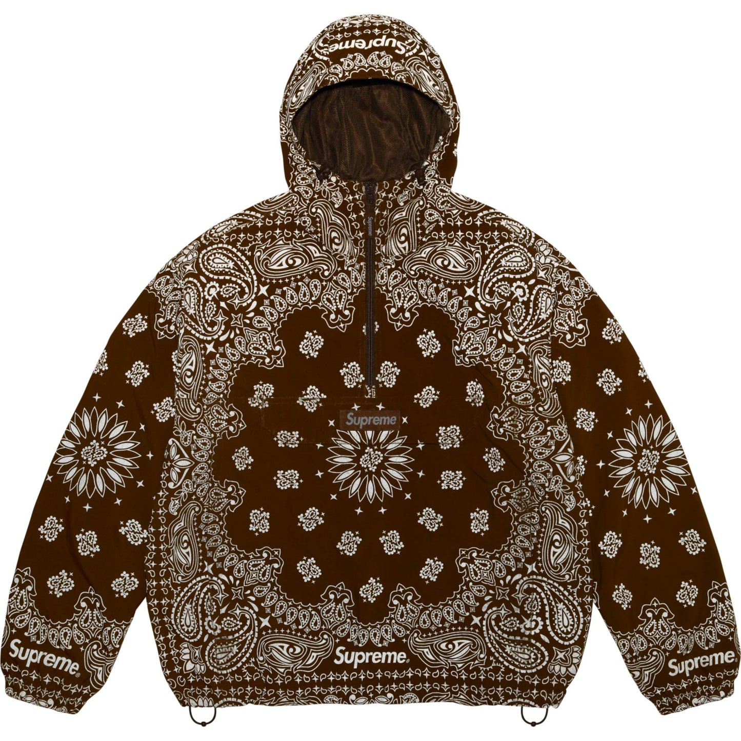 Supreme Reflective Bandana Anorak "Brown"