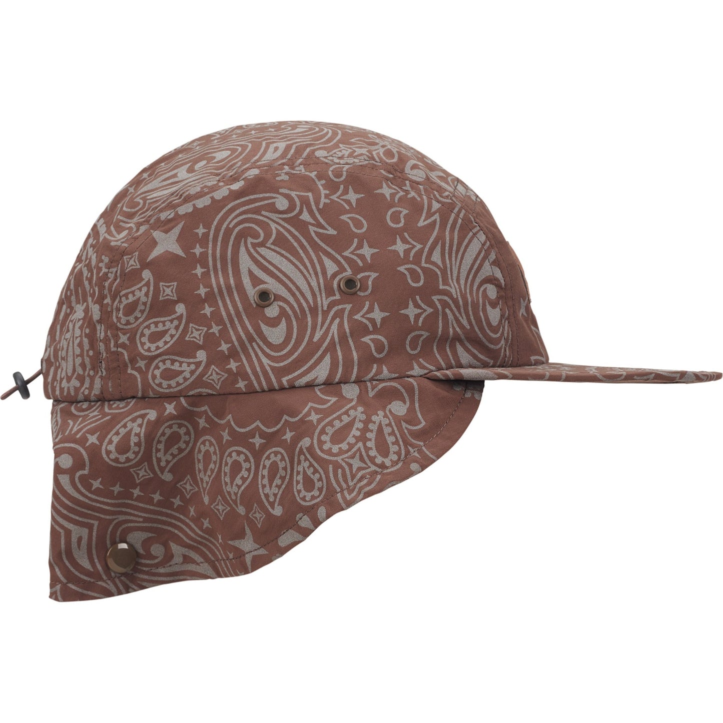 Supreme Reflective Bandana Sunshield Camp Cap "Brown"