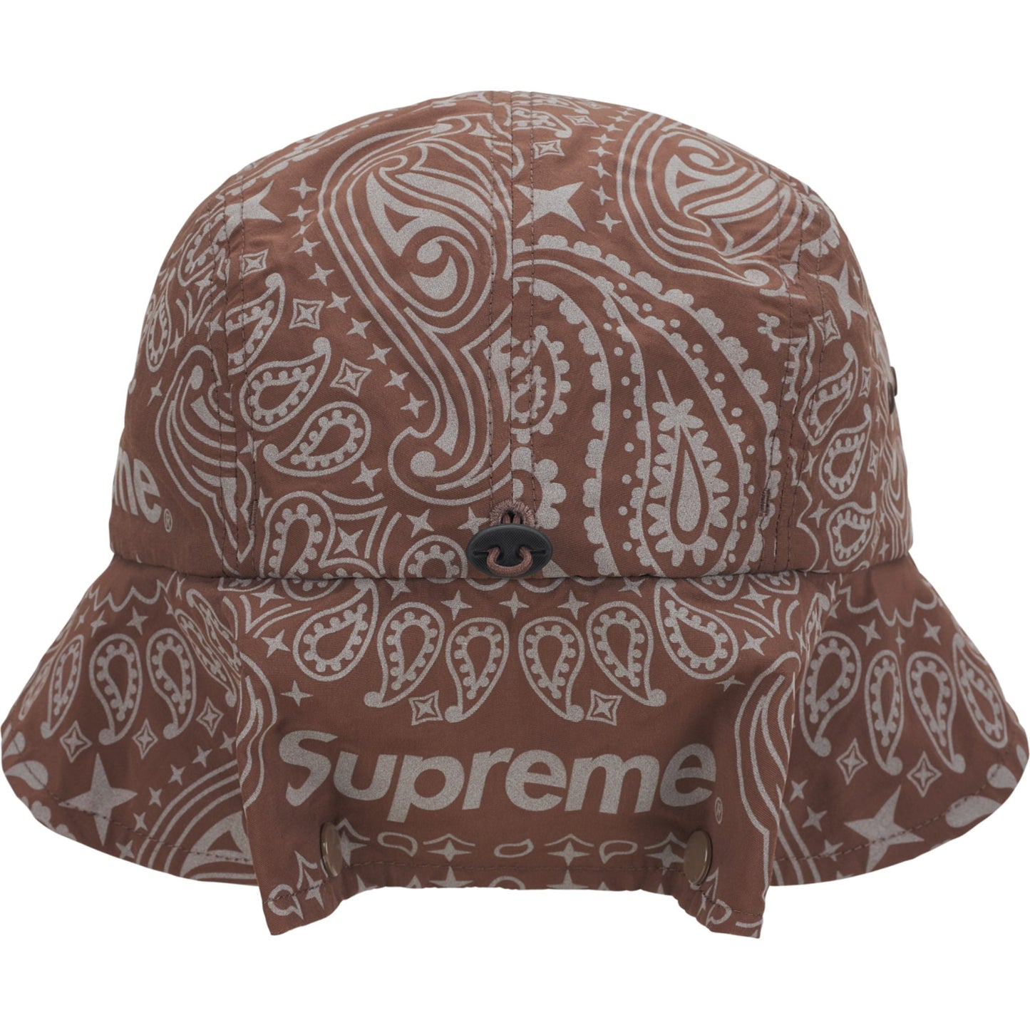 Supreme Reflective Bandana Sunshield Camp Cap "Brown"