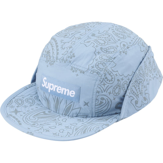 Supreme Reflective Bandana Sunshield Camp Cap "Light Blue"