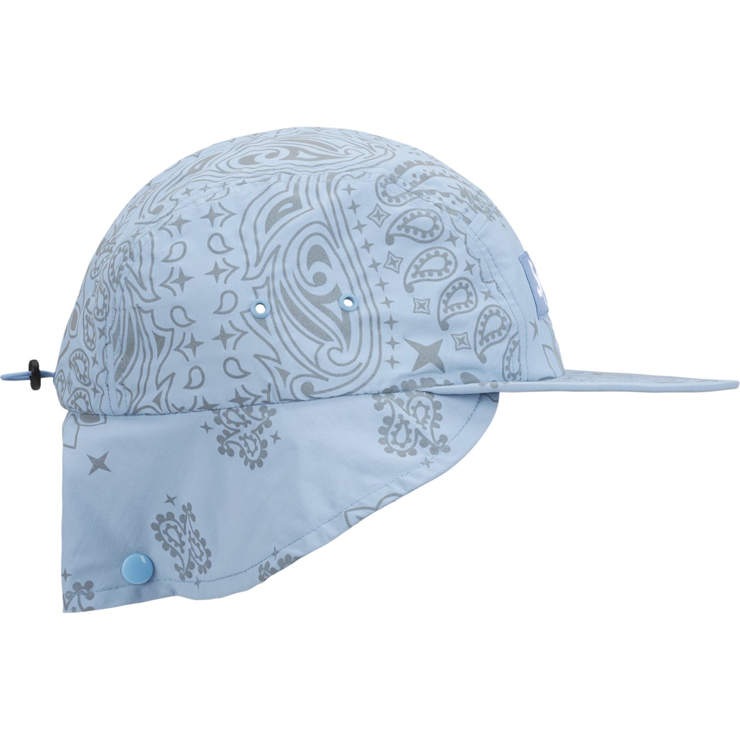 Supreme Reflective Bandana Sunshield Camp Cap "Light Blue"
