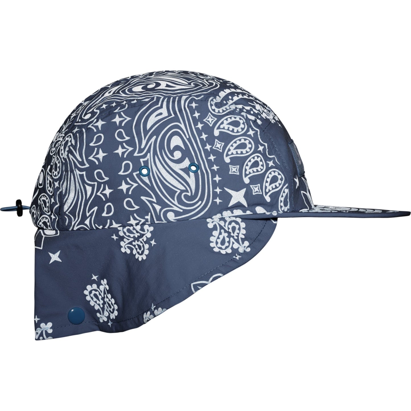 Supreme Reflective Bandana Sunshield Camp Cap "Light Blue"