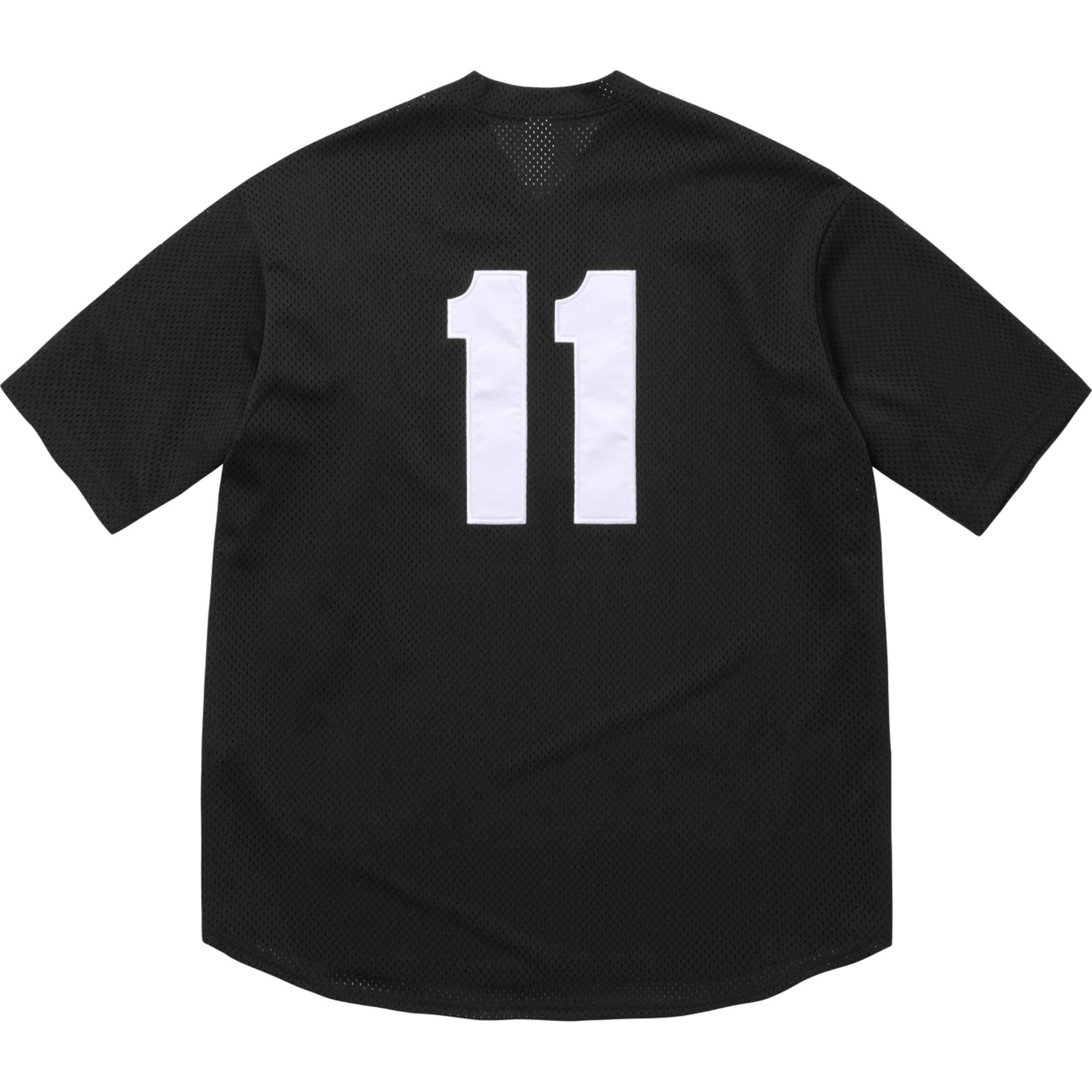 Supreme S Logo Baseball Henley "Black"
