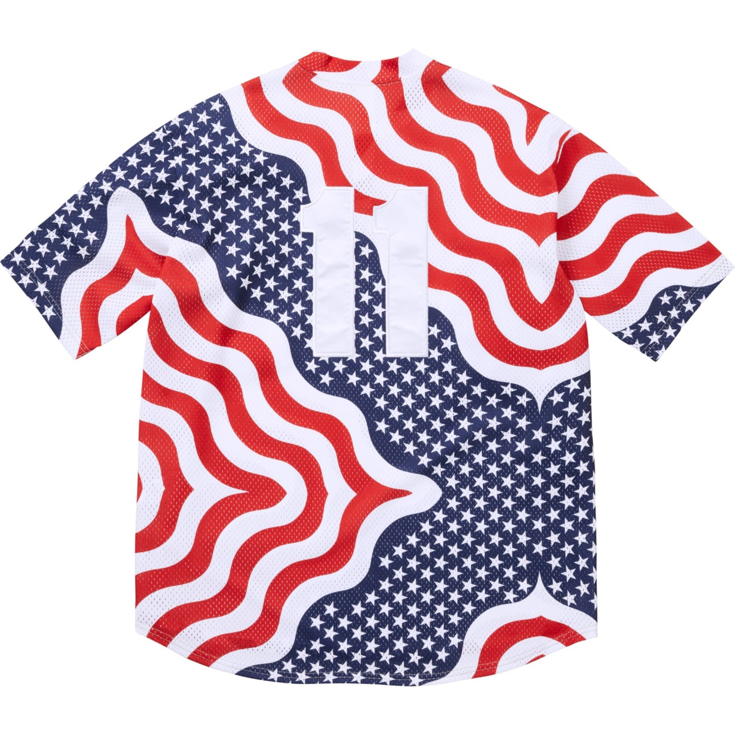 Supreme S Logo Baseball Henley "Flag"