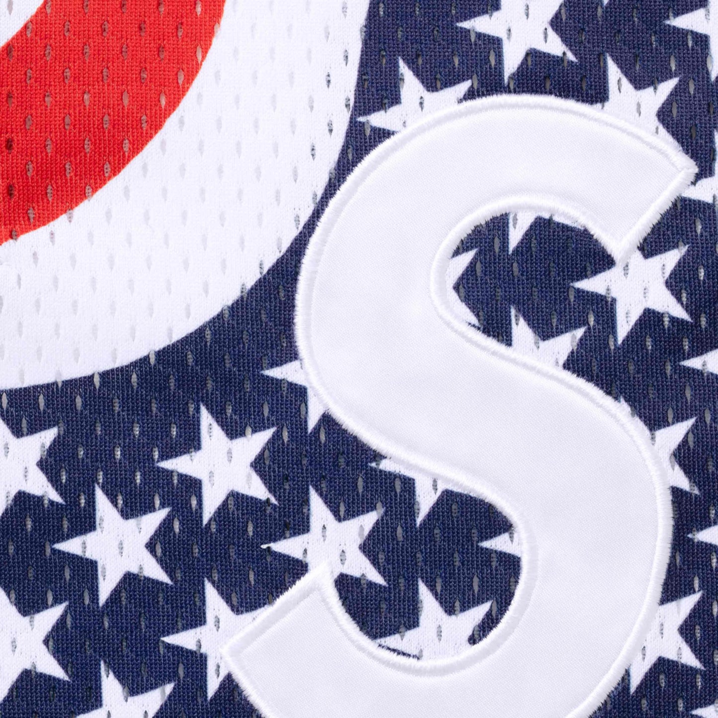 Supreme S Logo Baseball Henley "Flag"