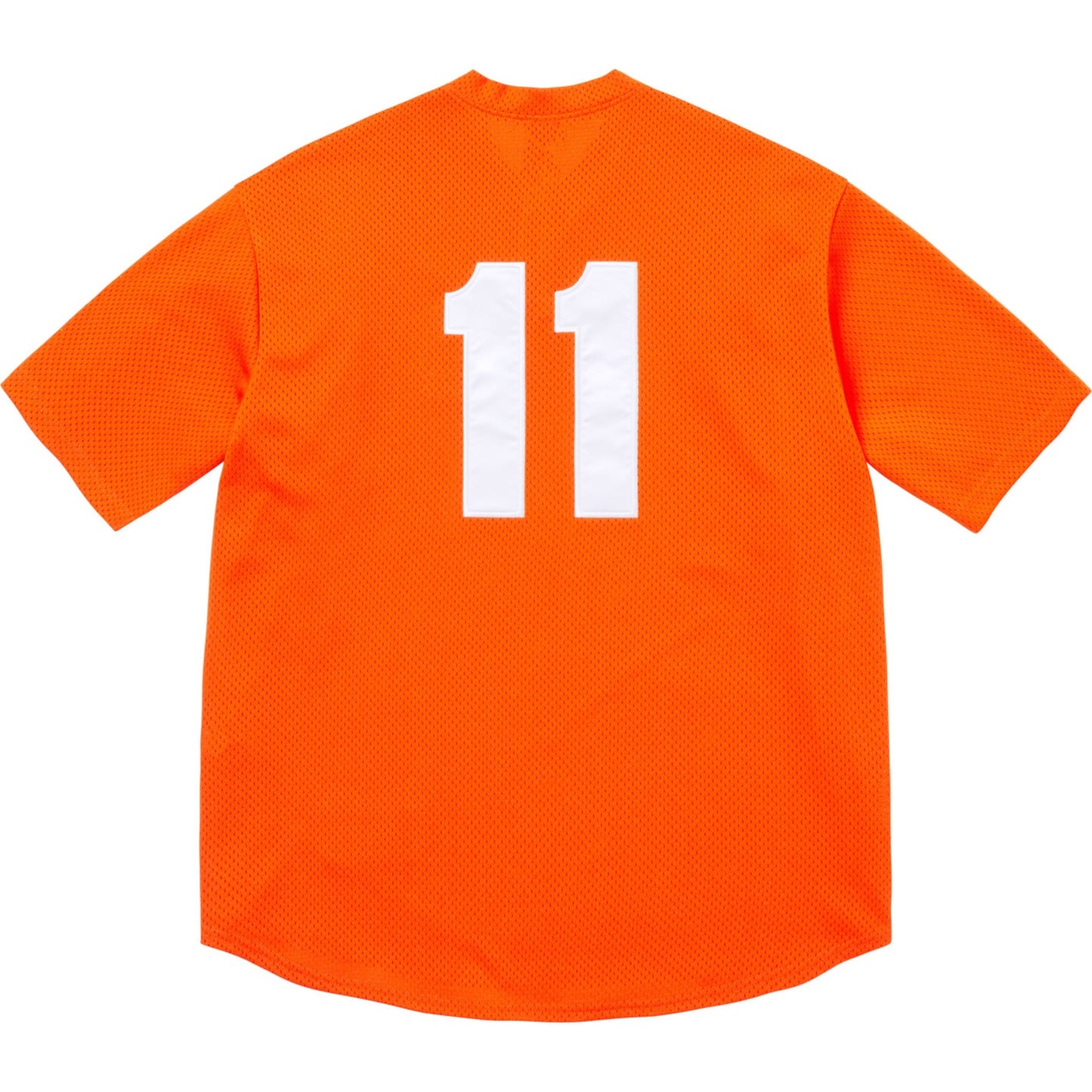 Supreme S Logo Baseball Henley "Orange"