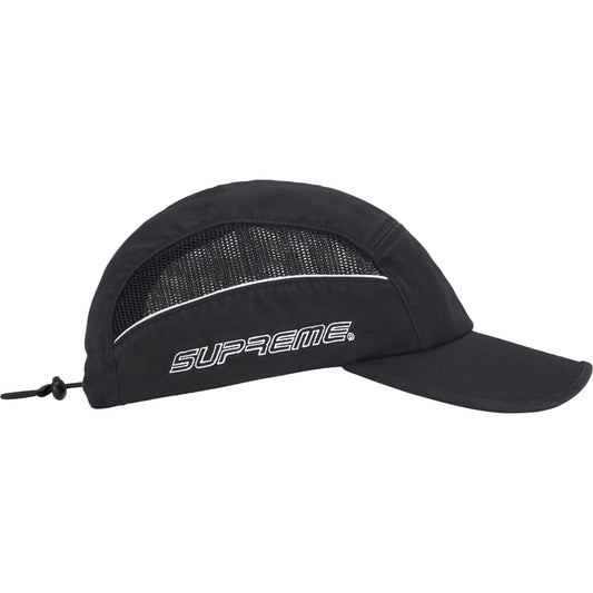 Supreme Side Mesh Piping Camp Cap "Black"