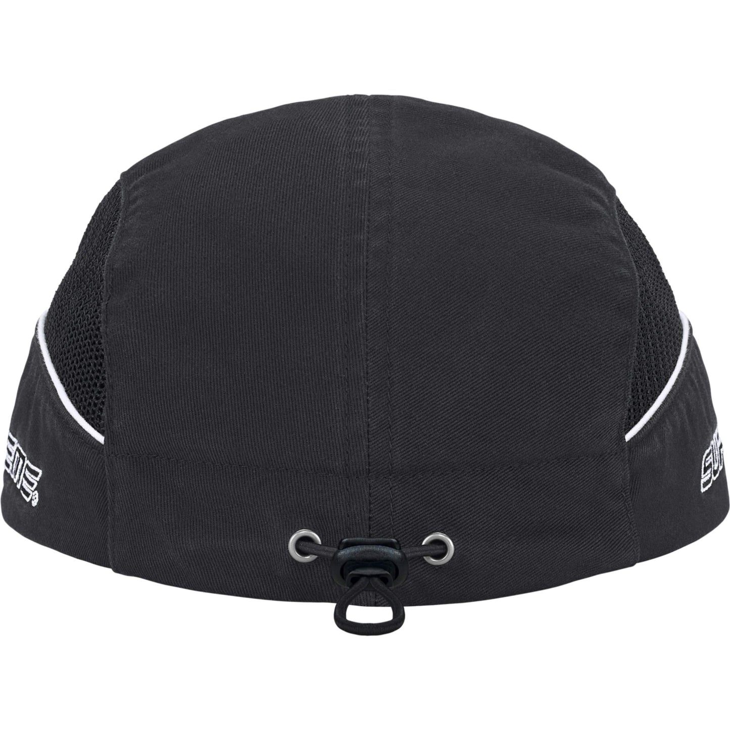 Supreme Side Mesh Piping Camp Cap "Black"