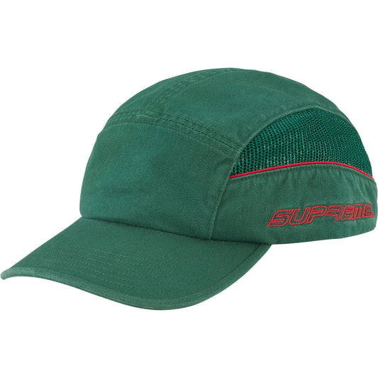 Supreme Side Mesh Piping Camp Cap "Green"