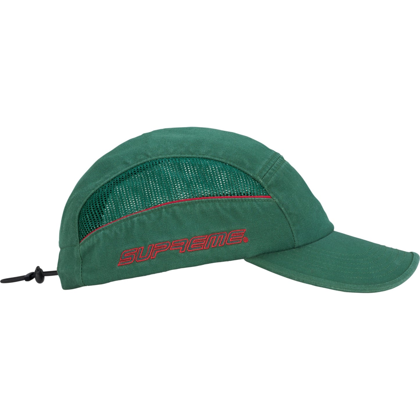 Supreme Side Mesh Piping Camp Cap "Green"