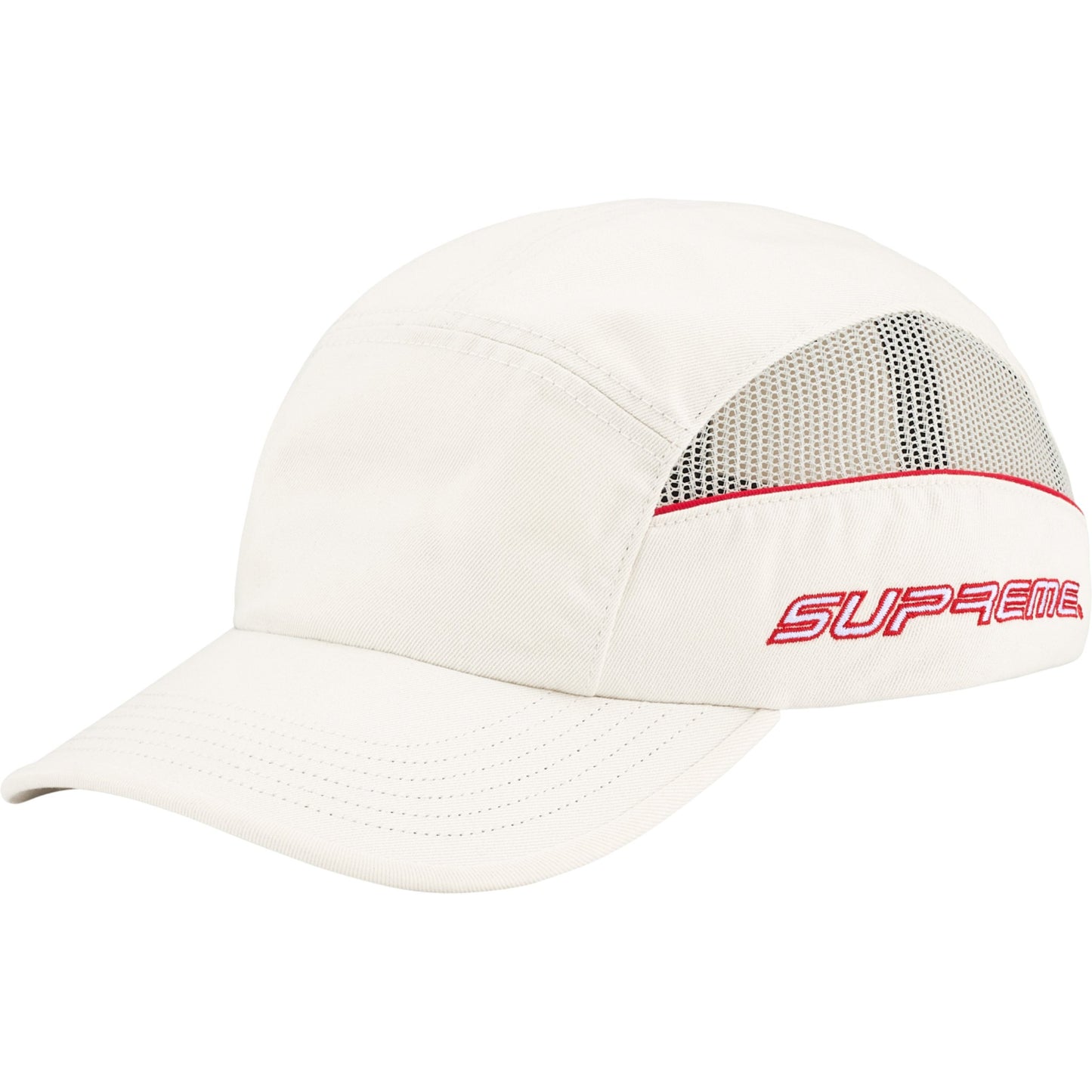 Supreme Side Mesh Piping Camp Cap "Stone"