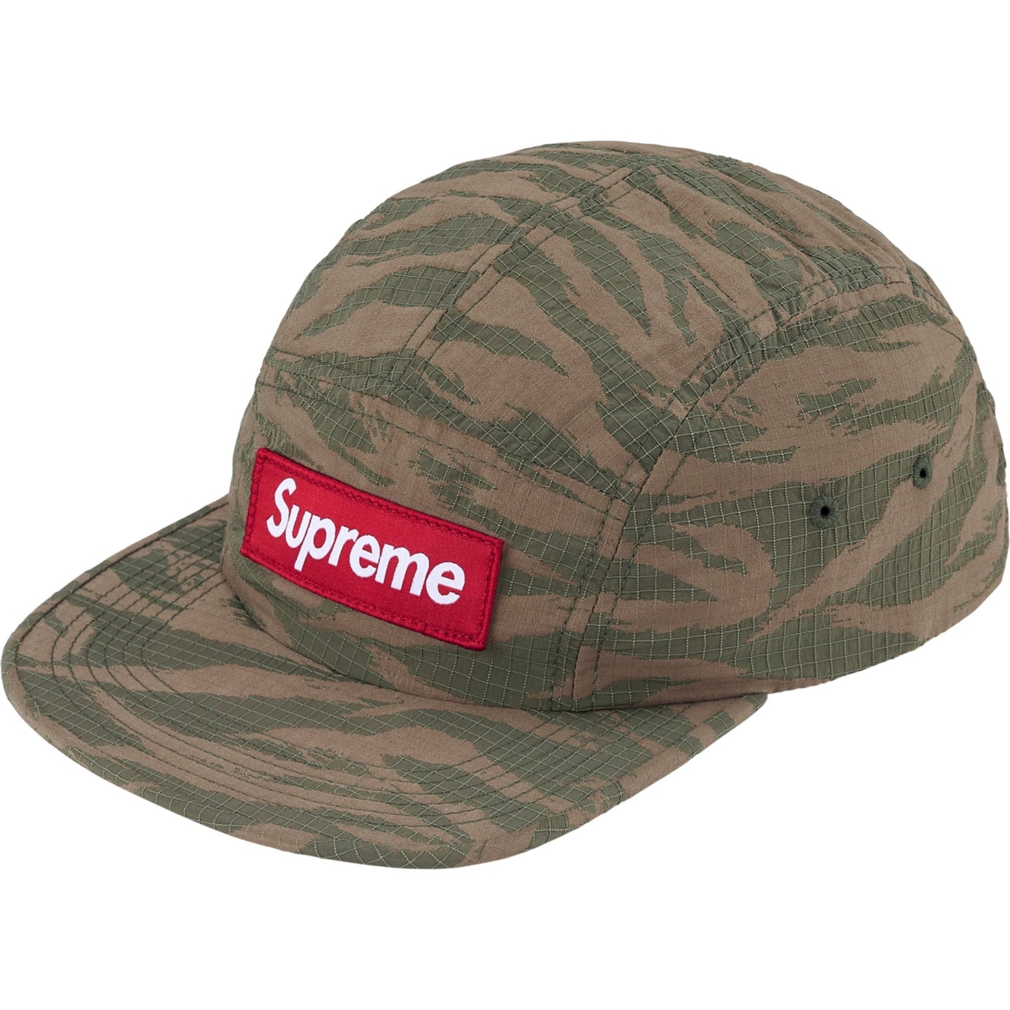 Supreme Tiger Camo Ripstop Camp Cap "Olive"