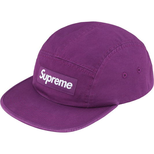 Supreme Washed Chino Twill Camp Cap "Purple"