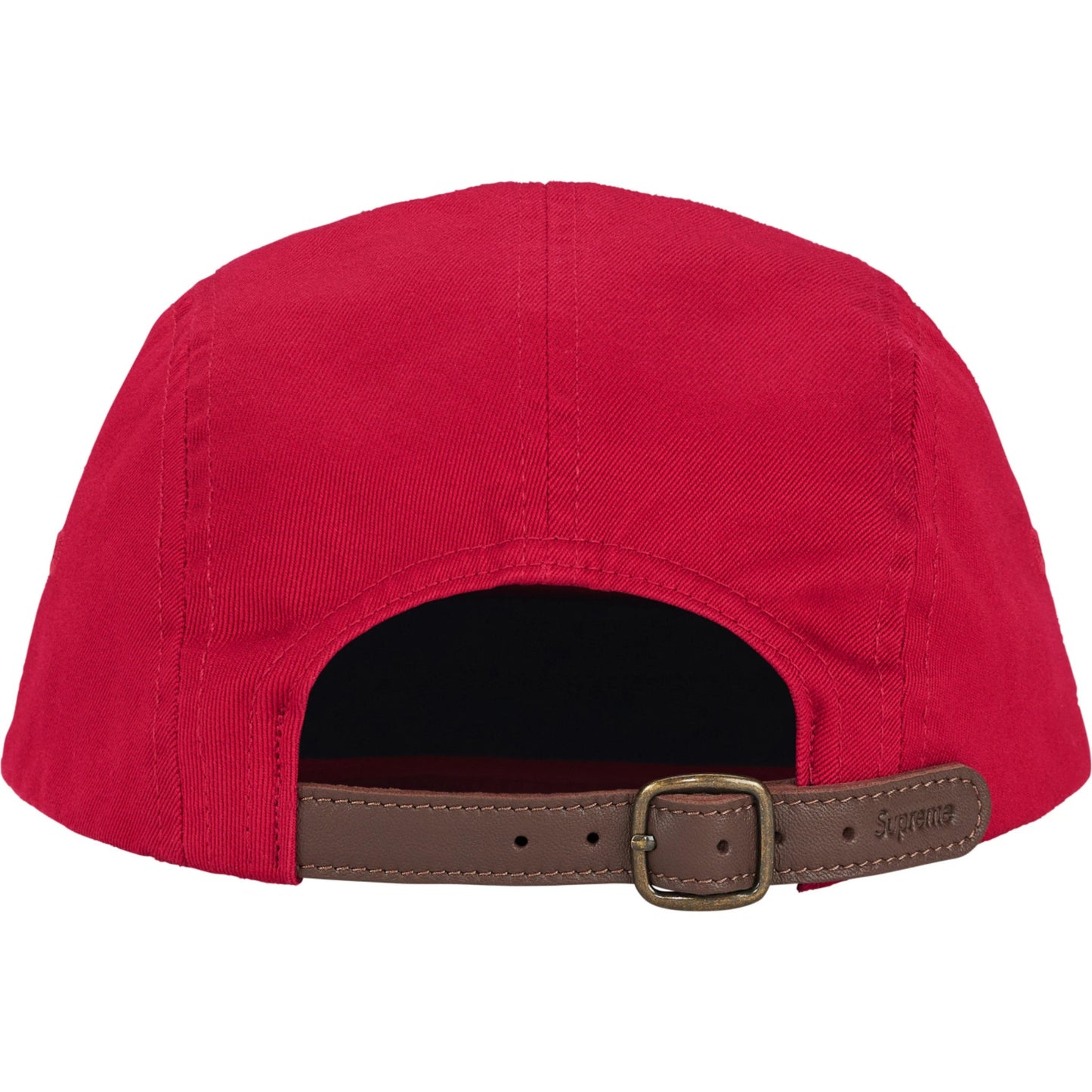 Supreme Washed Chino Twill Camp Cap "Red"