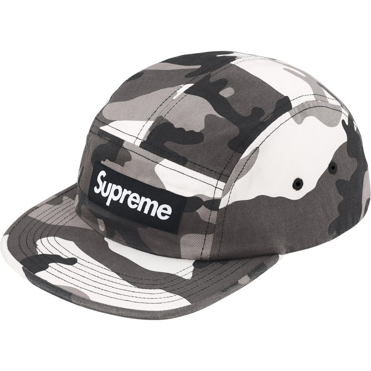 Supreme Washed Chino Twill Camp Cap "Snow Camo"