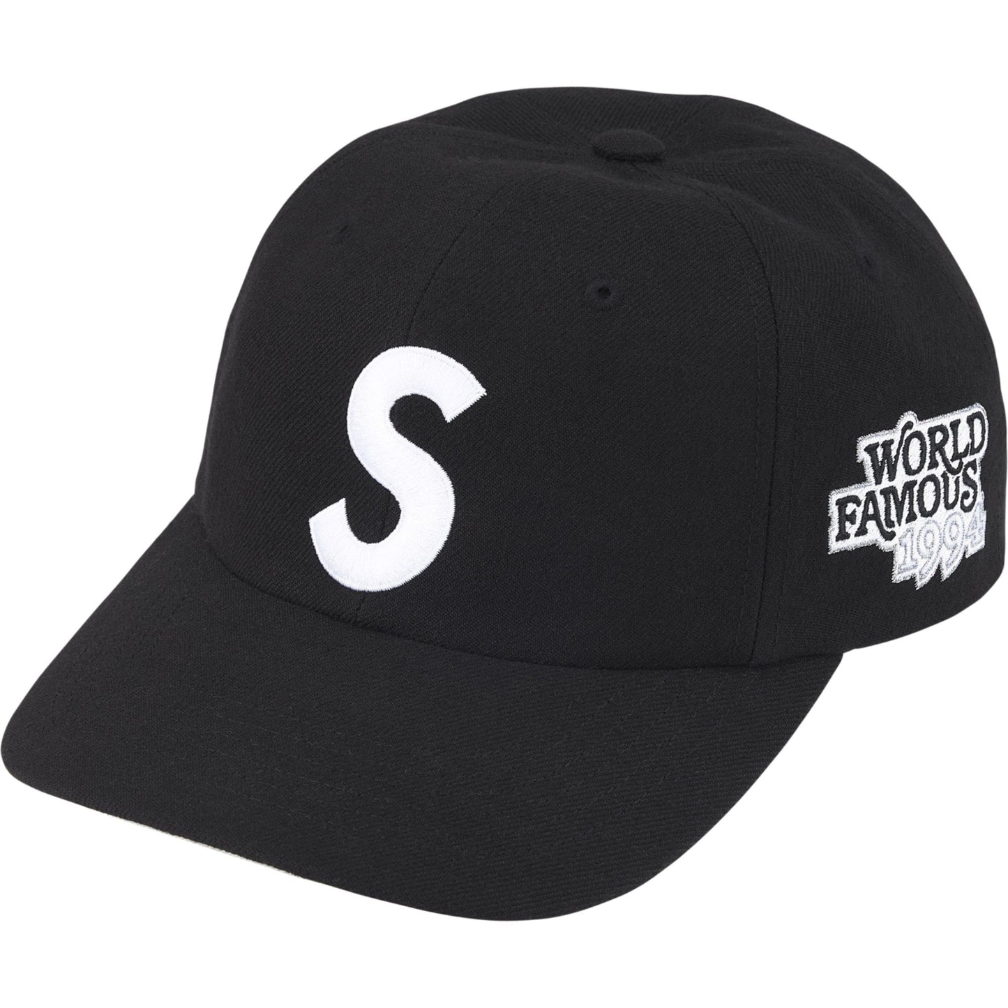 Supreme World Famous S Logo 6-Panel "Black"