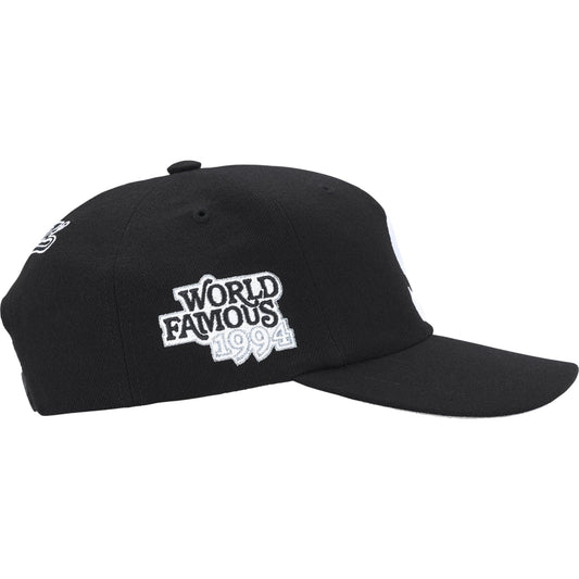 Supreme World Famous S Logo 6-Panel "Black"