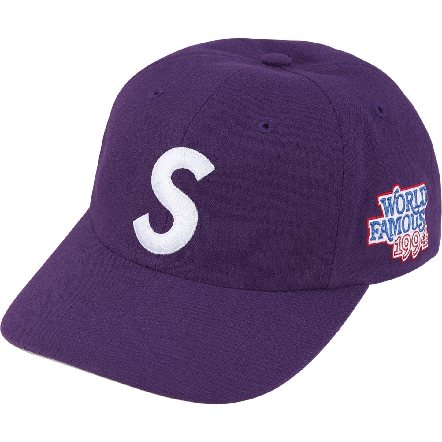 Supreme World Famous S Logo 6-Panel "Purple"