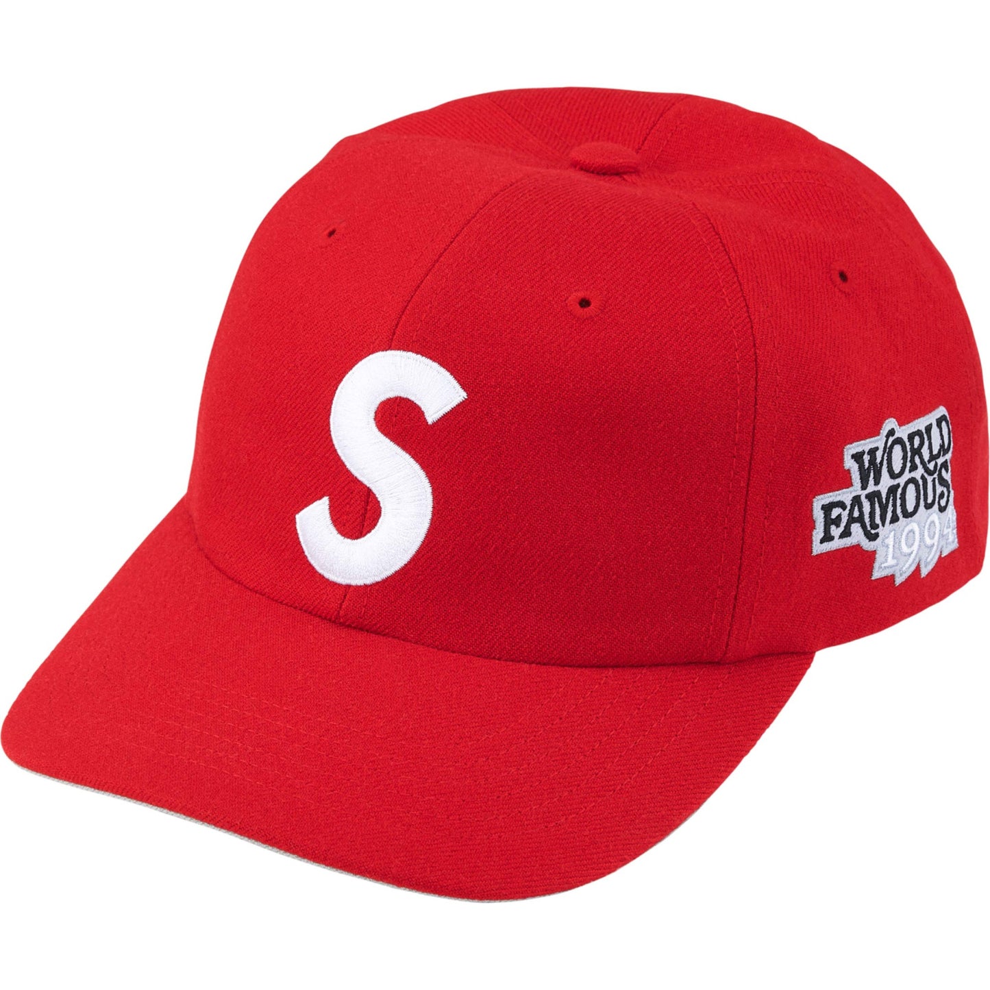 Supreme World Famous S Logo 6-Panel "Red"
