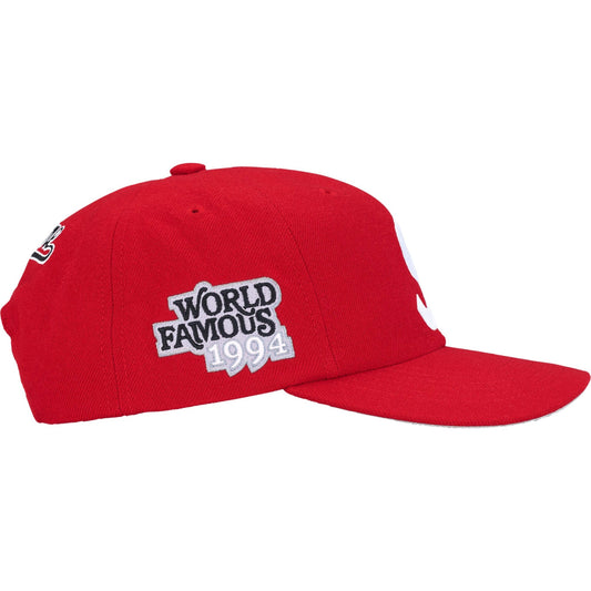 Supreme World Famous S Logo 6-Panel "Red"