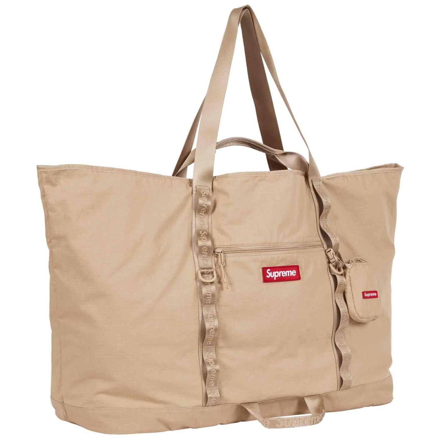 Supreme X-Large Tote Bag + Utility Pouch "Tan"