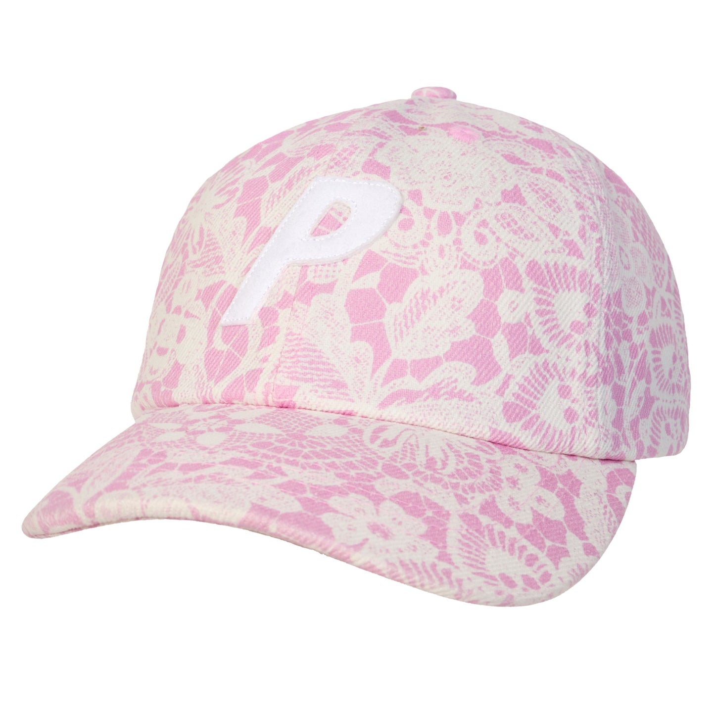 Palace P 6-Panel "Denim Lace Print Pink"