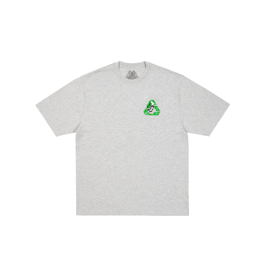 Palace P3 Skull T-Shirt "Grey Marl"