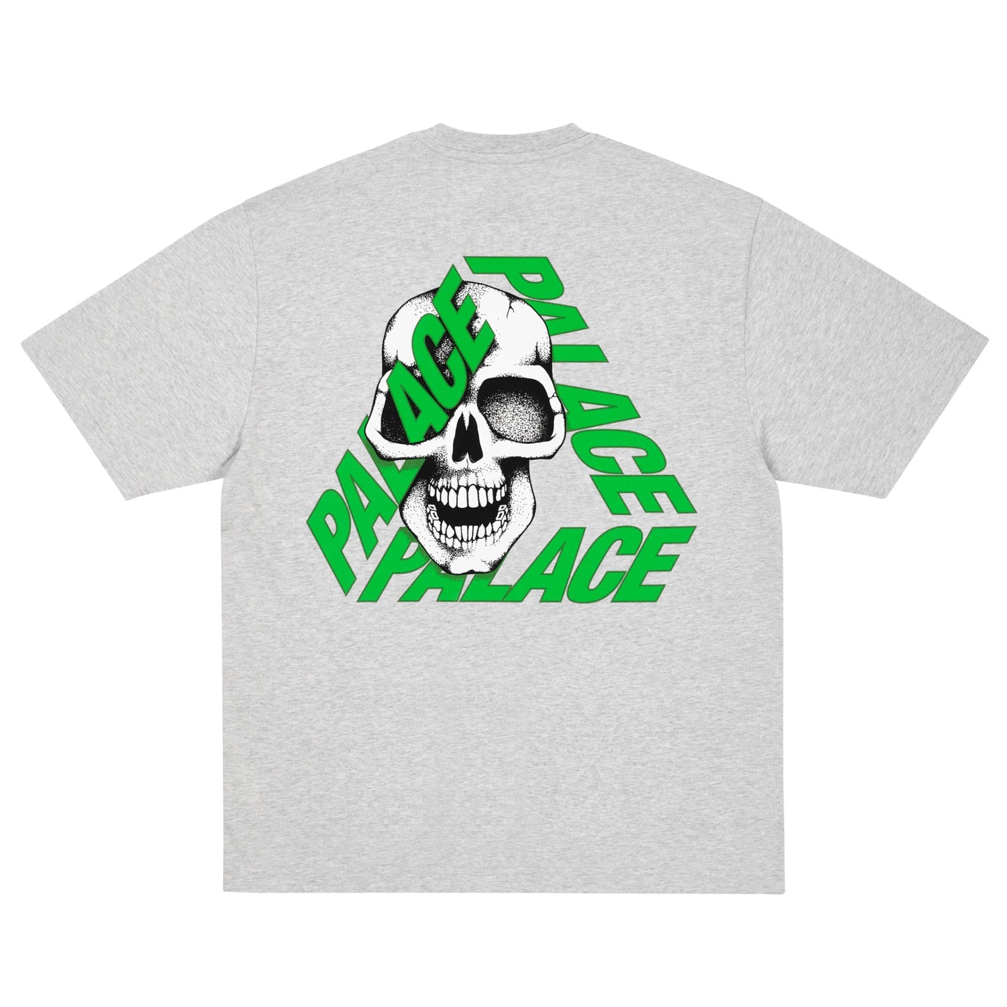 Palace P3 Skull T-Shirt "Grey Marl"