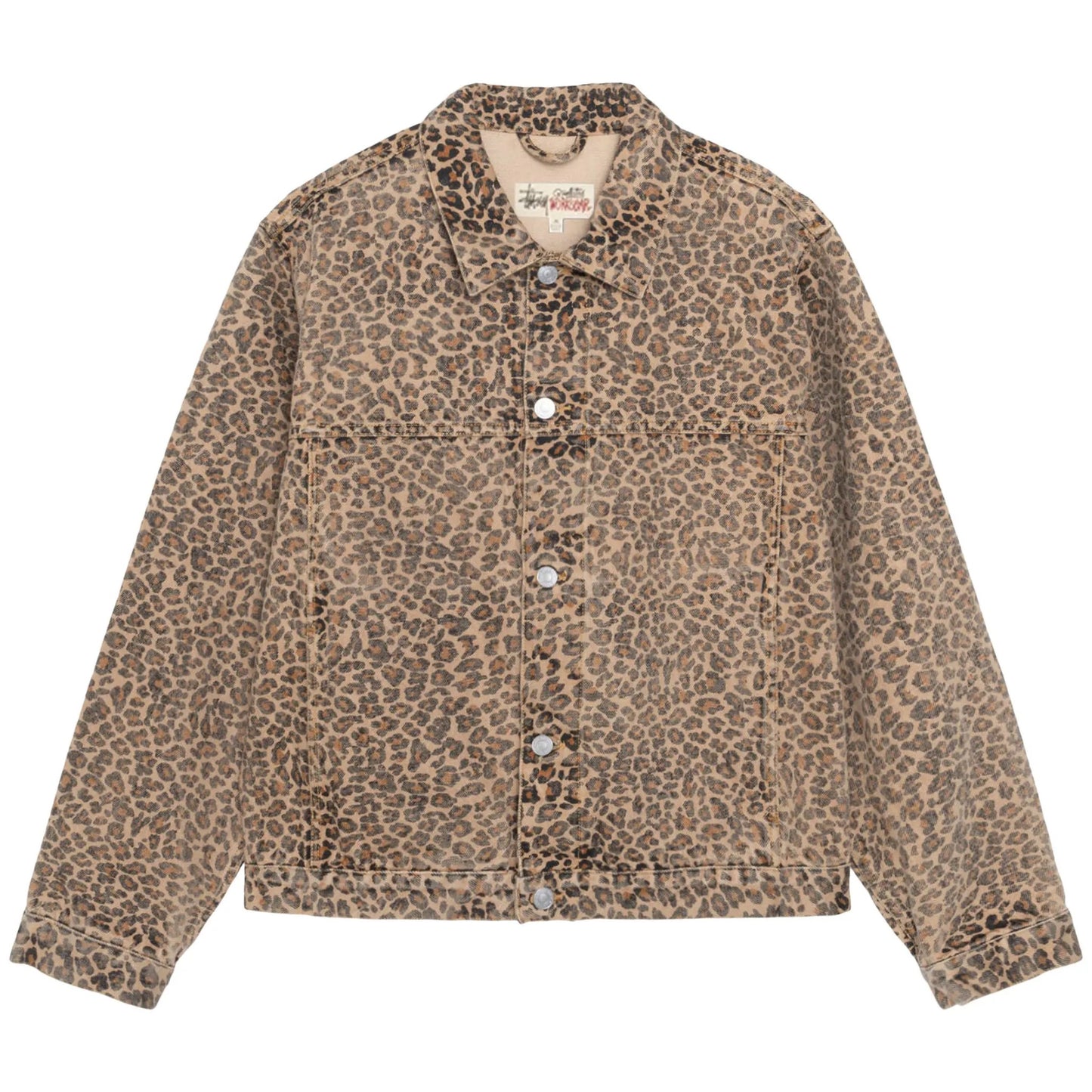Stussy Denim Trucker Jacket "Leopard"