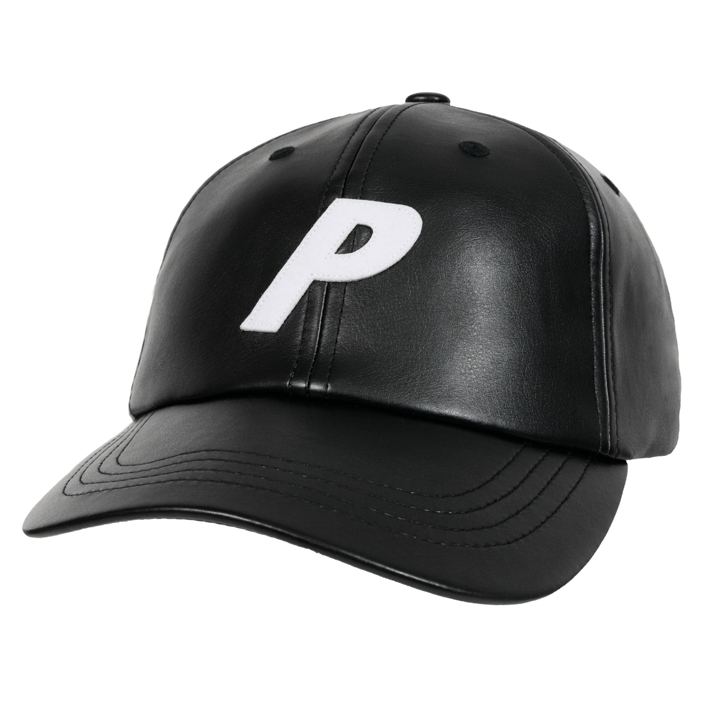 Palace Faux Leather P 6-Panel "Black"