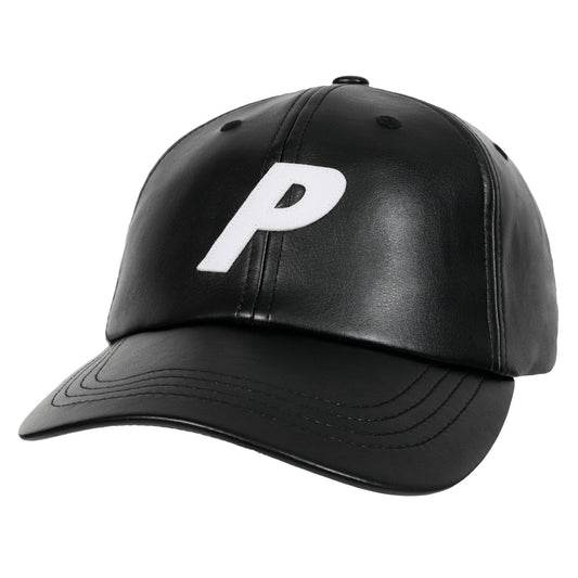 Palace Faux Leather P 6-Panel "Black"
