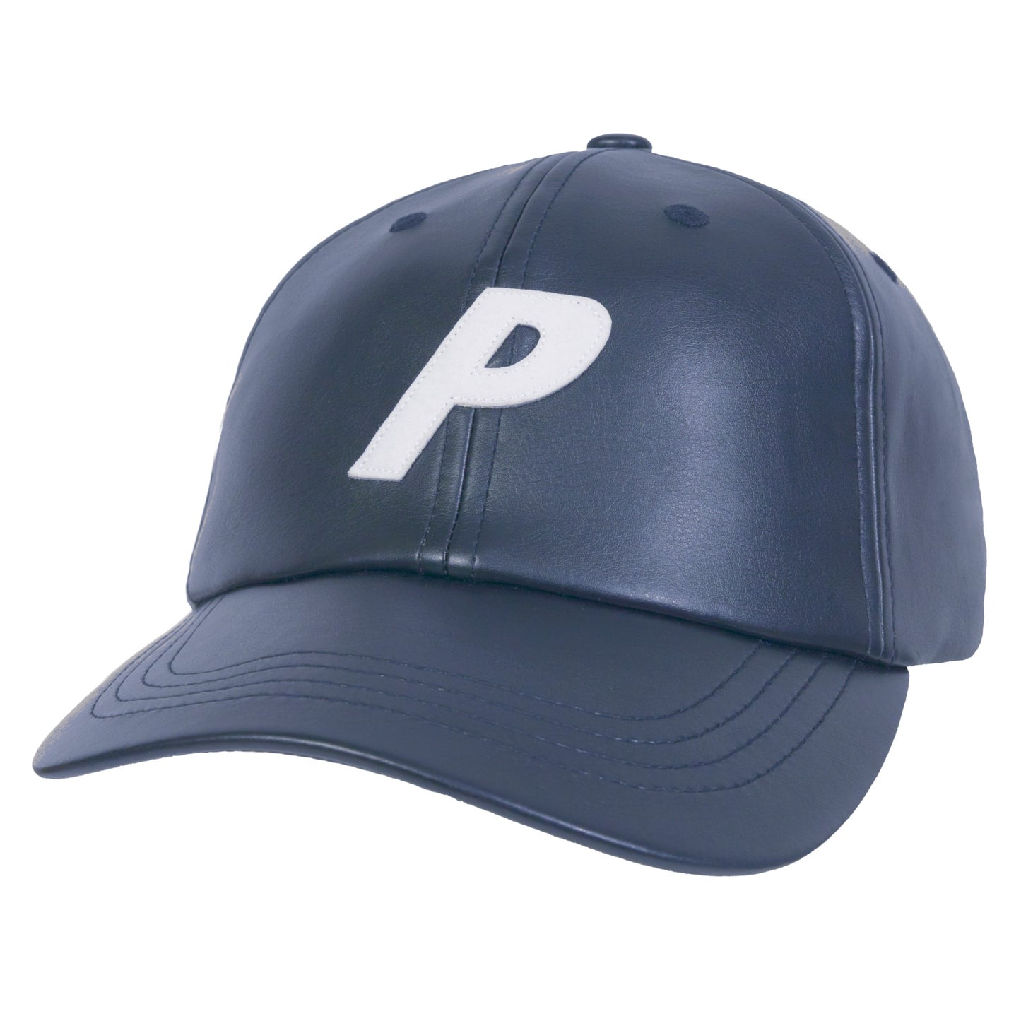 Palace Faux Leather P 6-Panel "Navy"